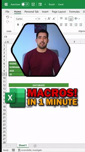 Replying to @renghahenish This is how to create a simple macro in 1 min #excel #spreadsheets #msexceltutorial #excelmacros #excel_learning #microsoftexcel #excelhacks #tipsexcel