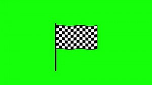 Checkered Flag Waving On Green Screen Stock Footage Video (100% Royalty-free) 3695920667 | Shutterstock