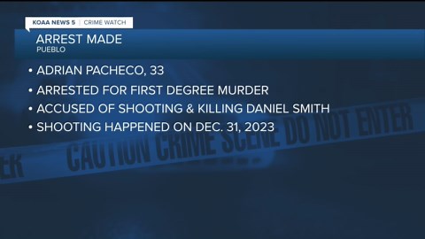 Pueblo Police Department arrests a suspect connected to a 2023 shooting that left a man dead