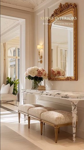 ROMANTIC LUXURY LIVING Parisian Apartment with Blush Material Palette Aspire Interiors