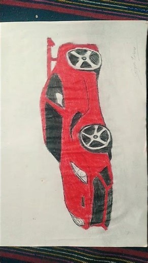 sketch of ferrari car♥️🙏💞 |#sketch #drawing