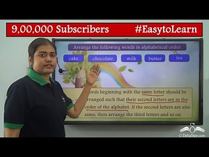 Arranging words in alphabetical order