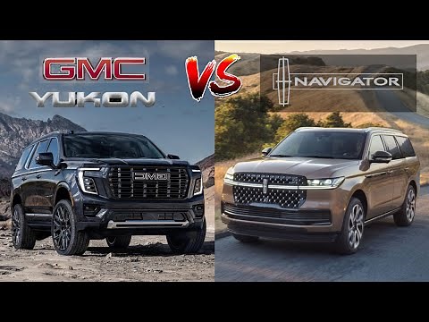 2025 GMC Yukon Denali Ultimate vs 2025 Lincoln Navigator Black Label Compared | SUV Battles!