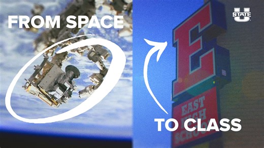 East High School students are getting the chance to analyze direct-from-space data transmitted from a Utah State University Space Dynamics Laboratory-built instrument. | Utah State University