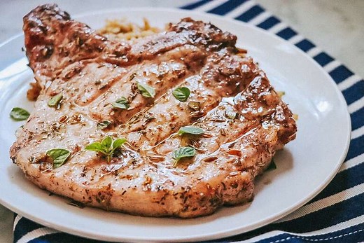 Mediterranean Grilled Pork Chops Recipe - Chef's Resource Recipes