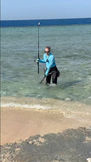 Biggest Spanish Mackerel 19.5kg from shore #fish #fishing #catchandrelease #saudiarabia