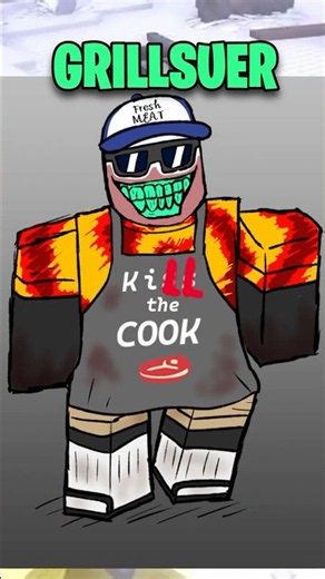 GRILLSUER Skin Concept #dieofdeath #forsaken #robloxedit #shorts #pursuer #forsakenroblox #roblox