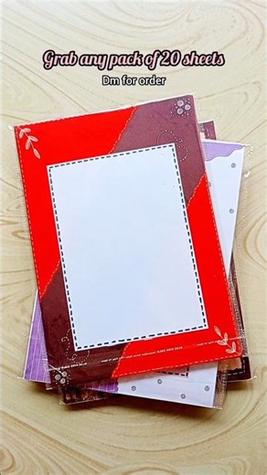 grab any pack of 20 sheets for project file #projectfile #ytshorts #viralvideo