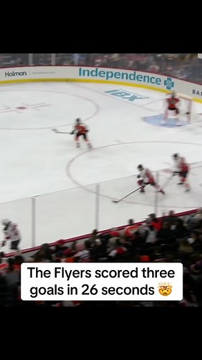 Fastest Three Goals in NHL History by Flyers