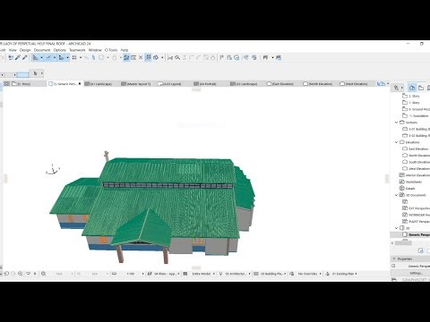 How to use CI Cadimage Roof covering in Archicad 24