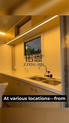 Mobile Construction Office Trailer Mobile Container Office Trailer on Wheels Outdoor Job Site Office for Construction