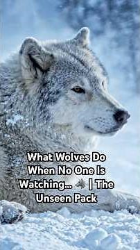 What Wolves Do When No One Is Watching… 🐺 | The Unseen Pack #animalfacts #animals #didyouknow