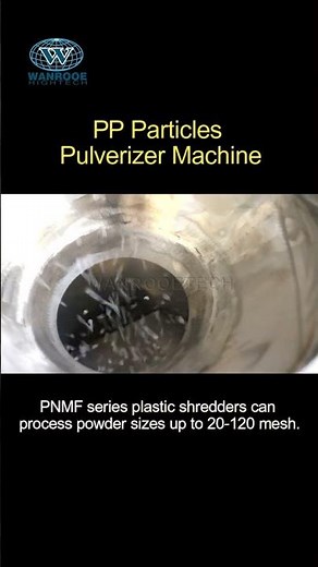 How to produce PP powder for rotational molding?Plastic pellets grinder milling machine#shorts