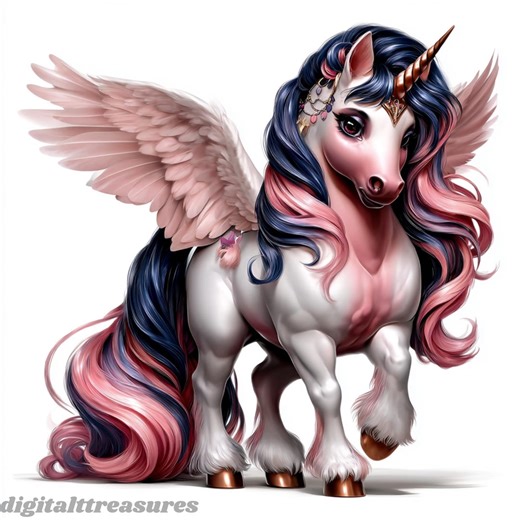 Unicorn Clipart Bundle – 12 Kawaii JPG Illustrations (digital Download - Etsy