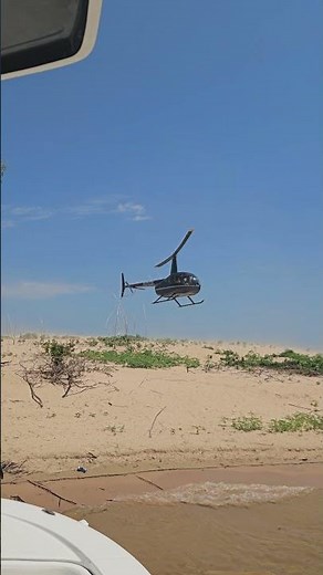 Helicopter takes off from the Islands! | Texoma Throwdown '25!#laketexoma #throwdown #texas