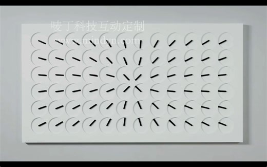 clock clock阵列时钟2互动艺术品唛丁科技互动装置定制开发设计制作服务