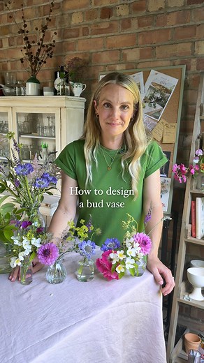 How to design a bud vase | Petals & Roots: Episode 18 Bud vases are the perfect way to use flowers from your garden to create mini floral displays anywhere in your home and @rachelbullgardens shows us how to create them. | Homes & Gardens Magazine