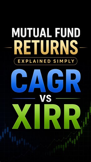 CAGR vs XIRR Explained Simply | Mutual Fund Returns for Beginners #mutualfunds #returns #investing