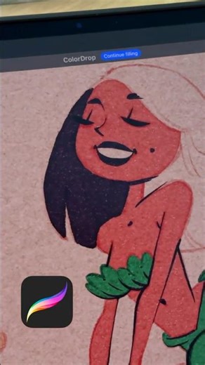 Quick Rough Border Fills in Procreate