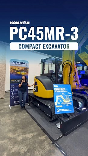 Here at Philconstruct Manila 2025, drop by the Maxima booth and check out the Komatsu PC45MR-3 Compact Excavator! 🚜 Small, strong, and perfect for roadworks, home builds, subdivisions, and agricultural projects. Swing by Booth WA100, we’d love to meet you. See you here! #Komatsu #Maxima #PhilconstructManila #PhilConstruct2025 #PhilConstruct | Maxima Machineries Inc.