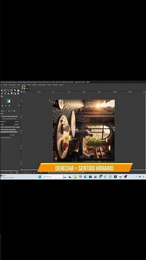 GIMP: Quick Image Rotation (90°, 180°) #tutorial