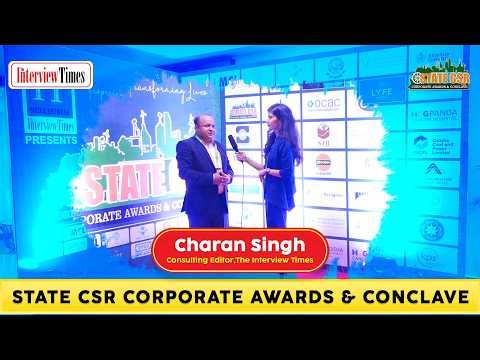 Charan Singh | State CSR Corporate Awards & Conclave 2026