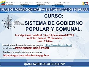 SISTEMA DE GOBIERNO POPULAR Y COMUNAL.