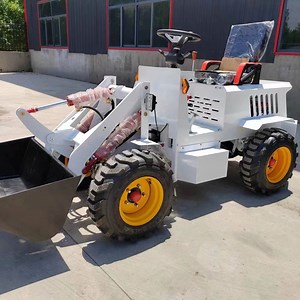 [Hot Item] Compact Electric Mini Wheel Loader for Small Farming with Lithium Battery Tractor Loader