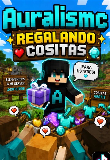 Eres bienvenido ah Auralismc en cualquier momento servidor de Java y bedrock #viral #minecraft #minecraftjava #minecraftbedrock #parati