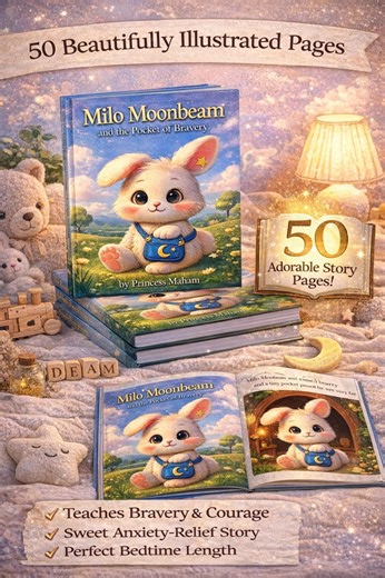 Children’s Bedtime Story Book | Courage & Anxiety Relief Story for Kids Ages 3–7 - Etsy