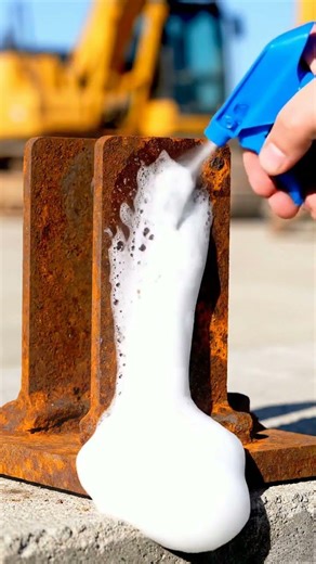Extreme Rust Removal on Construction Beam Bracket 🏗️ | Satisfying Metal Restoration