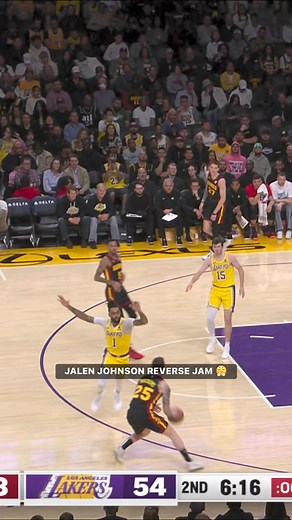 1M views · 7.4K reactions | Jalen Johnson goes baseline for the REVERSE JAM  | NBA | Facebook