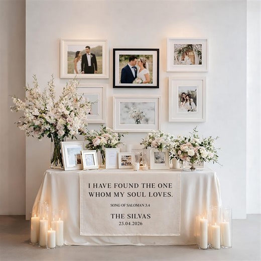 Christian Wedding Table Runner Song of Solomon 3:4, I Have Found the One Wedding Table Runner, Personalized Sweetheart Table Decor - Etsy