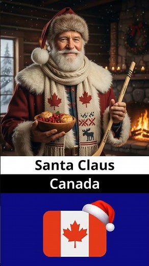 🎅 How Santa Claus Looks in Different Countries #santaclaus #noel