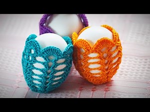 Crocheted Easter Egg Pattern 1. Lace Covered Egg