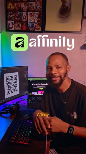 Fastest and easy way to get your QR code for free using Affinity #affinity #howto #araeffect