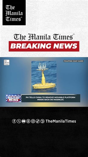 BREAKING: PH tells China to remove movable platform inside Bajo de Masinloc