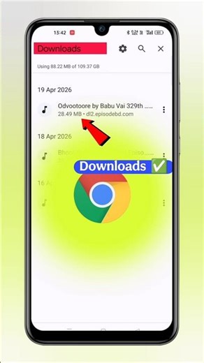 Chrome pe download hua files kaha milega | How to find chrome download files #techfrack #shorts