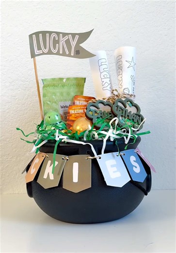 The sweetest (and simplest) St. Patrick’s day basket for my boys 🤍 I ordered most of what I used from @target & used printables from The Letter Vee to add the perfect finishing touches! Most of this can still be ordered to arrive before St. Patrick’s day if you want to surprise your little ones with something similar ☘️ The fun St. Patrick’s tags were purchased on @Etsy (this shop has so many cute options for Easter baskets, too)! What I love about the basket is it can be used again for Hallowe