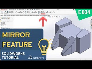 SolidWorks 3D Modeling Practice: Master the Mirror Feature & Geometry Pattern