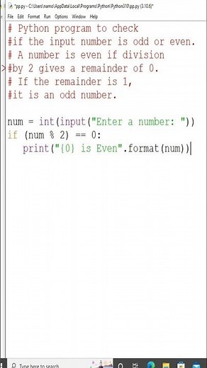 python program to check even or odd number