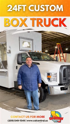 Cal Central Trucks & Trailers on Instagram: "24’ Custom Box Truck equipped for high performance and professional operation. Custom-built project for Pablo Ordaz – Bakersfield, CA. 🚛 Design, equipment, and layout engineered to meet operational requirements, regulations, and permits. 👉 This unit features: • Order-taking and pickup area • Two-door refrigerator and freezer for supplies • Fryer, 60” griddle, and steamers for multiple menu types • Spacious and functional prep area • Three-compartmen