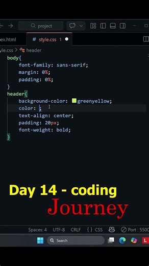 Day 14 of my coding journey