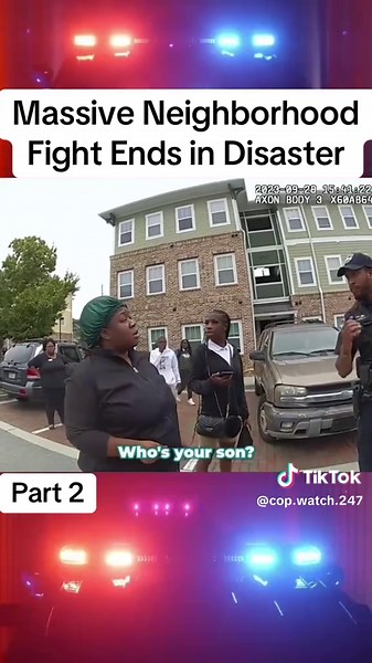 Massive Neighborhood Fight Ends in Disaster #cops #police #copsusa🚔🇺🇸 #policeofficer #foryou