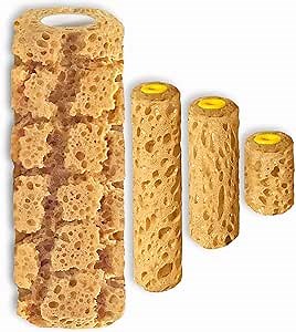 The Woolie Full-Size Sponge Painting Roller Plus Mini Faux Finish Sponge Rollers (2", 4", 6" and 9") (Combo)