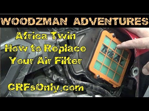 Honda Africa Twin ~ How to Replace the Air Filters ~ Twin Air CRFs Only