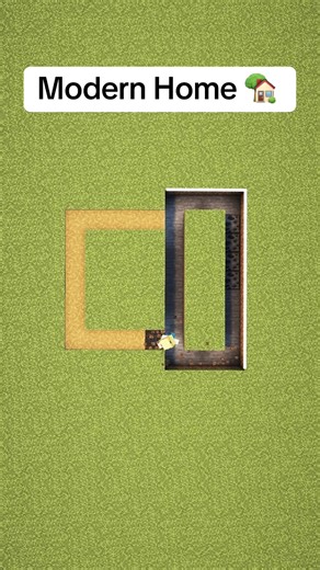 Minecraft Starter Modern House Tutorial