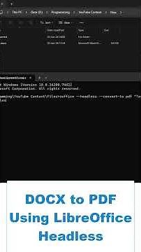 Convert DOCX to PDF Using LibreOffice Headless (soffice) | Command Line Tutorial #Soffice #DOCXtoPDF