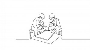 Hand-drawn One-line Contractor Animation Minimalist Line Stock Footage Video (100% Royalty-free) 3726703649 | Shutterstock