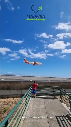 Over the ROAD and LANDING At Madeira Airport
